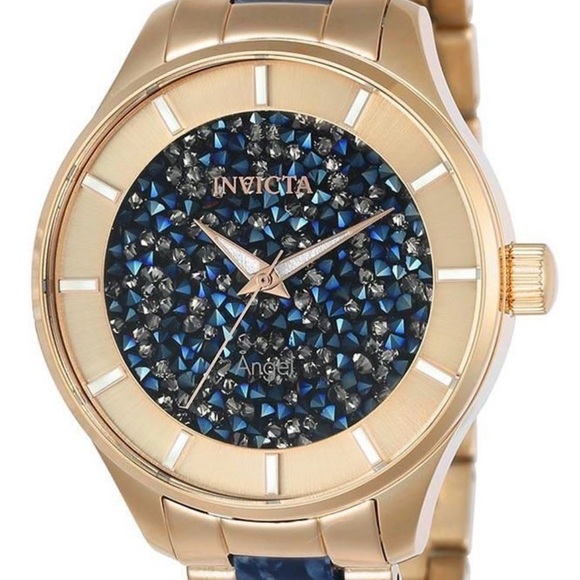 Invicta Women\'s Gold and Navy Watch